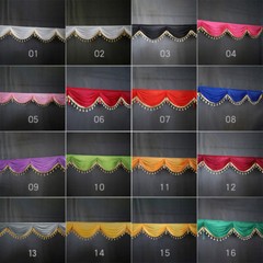 1/3m Detachable Ice Silk Swag for Wedding Party Backdrops Curtain Decorations