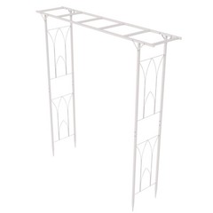 Strong Metal Garden Arbor Freestanding Wedding Trellis Archway Plant Vine Gate