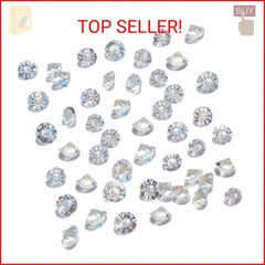 HANSGO 500PCS Diamonds, Mini Clear Fake Diamonds Acrylic Gems Table Scatter Crys