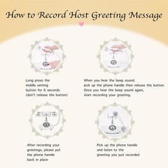 Plifoew Audio Guest Book Wedding Phoneaudio Guestbook Phone Vintage Style Audio