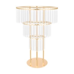 Wedding Gold Crystal Flower Stand, Round Pedestal Stand, Crystal Flower Stand