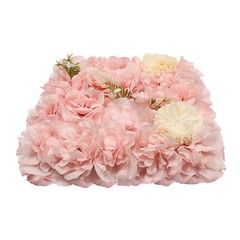 12pcs Artificial Flower Wall Background Silk Rose Mat For Wedding Backdrop Wall