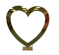 Heart Mirror Gold Wedding Backdrop – Cupid Arch Metal Stand