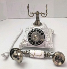 Audio Guestbook Telephone with Classic Retro Craftsmanship for Confessional Wedd
