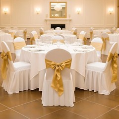 VEVOR 30PCS White Stretch Spandex Folding Chair Covers for Wedding Party Dining