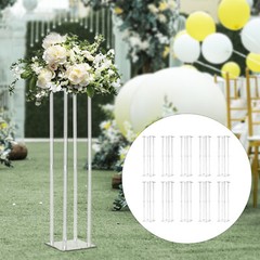 10Pcs Flower Stand Acrylic Column Acrylic Wedding Centerpieces Table Decor 31.5″