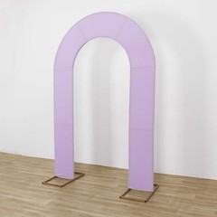 8ft LAVENDER Fitted Spandex Open Arch Double Sided Backdrop STAND COVER Party