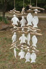 Beach Wedding Hanging Driftwood Decor Sea Turtles Ocean Fish – 4 items