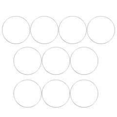 10Pcs Sturdy Silver Metal Craft Hoops for DIY Dreamcatchers and Home Decor
