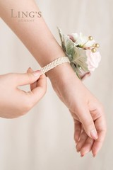 Ling’s Moment 2pcs Prom Wrist Corsage Artificial Flowers, Girl/Mother Corsage…