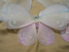 3-PASTEL SPARKLY BUTTERFLIES 22″-17″-14″ PARTY,WEDDINGS-HOME DECOR