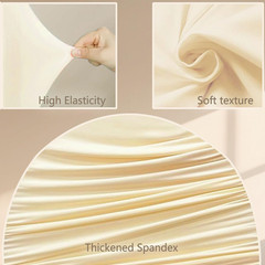 Arch Cover Set 7.2Ft,6Ft,Arch Backdrop Cover Wedding Spandex Fitted round Top Ch