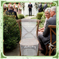 Reserved Wedding Chair Sign Banner Loving Memory Signs for Wedding with Love fro