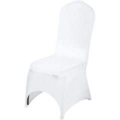 VEVOR 100PCS White Stretch Spandex Folding Chair Covers for Wedding Party Dining