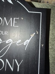 Wedding Sign/Ceremony/Unplugged/Welcome