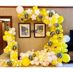 LANGXUN Gold Metal Balloon Arch Kit for Wedding and Birthday Party (Open Box)