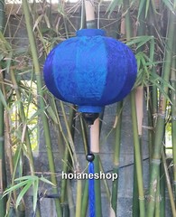 Set of 6 pcs 35cm Hoi An bamboo silk lanterns for home garden events decoration