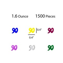 90 Confetti Number 90th Anniversary Party Favor for Party Table Decoration Su…
