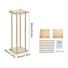 VEVOR 4PCS Column Wedding Flower Stand Cylindrical Display Rack 23.6inch Metal
