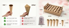 Wedding Confetti Cone Stand Box with Dried Rose Flowers(6 Litres),