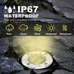 4 Pack 3w 12v Low Voltage In-ground Lights LED Landscape Light Waterproof IP6…