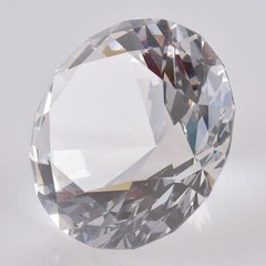 Ship From USA 100mm Clear Crystal Diamond Paperweight Home Wedding Decoration Cr