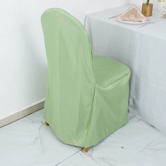 50 Sage Green Polyester BANQUET CHAIR COVERS Wedding Party Reception Decorations