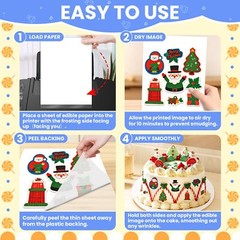 Edible Paper 25 Count A4 11.7″ x 8.3″ Sugar Sheets for Edible Printer Edible Ima