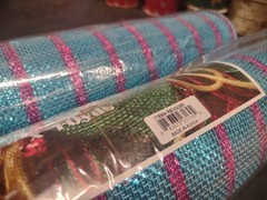 2 Rolls Deco Mesh, 21″ Craig Bachman Quality, 30′ Turquoise & Hot Pink Metallic