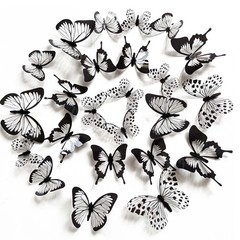 24pcs Butterfly Wall Stickers, 3D Butterflies Wall Decals, Removable…