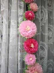 Pink Paper Flower Wedding Centerpiece Birthday Party Backdrop Nursery Room Wa…