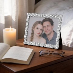 5×7 Picture Frame, Wedding Picture Frame for Metal Frame with 5X7 Pearl White