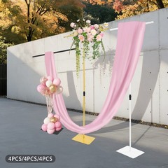 Gold/White/Black Backdrop Stands For Wedding,Adjustable Wedding Backdrop Stands,