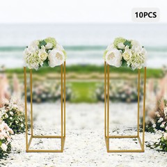 10PCs Gold Flower Stand for Wedding Table Centerpieces 23.62inch Tall Wedding