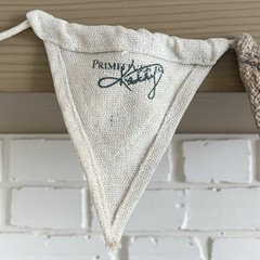 Primitives by Kathy New Just Hitched Rustic Wedding Hanging Burlap Banner 6 ft