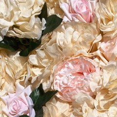 12 Pcs Artificial Rose Flower Wall Panel Bouquet Wedding Party Backdrop Decor