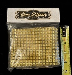 Assorted Bling Rhinestone Mesh Ribbon. Silver And Gold. 5” X Various Lengths