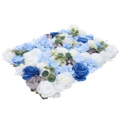 6Pcs Artificial Flower Wall Panel Floral Panel Background Wedding Birthday Decor