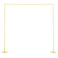 Uimoso Wedding Metal Arch Backdrop Stand Square 8 x 8 ft for Party Events Decor