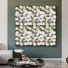 6Pcs Artificial Silk Flower Rose Wall Panels Wedding Party Venue Decor 60*40cm