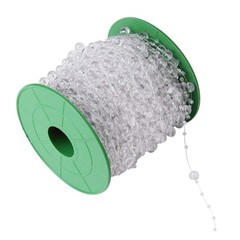200 Feet Roll Clear Crystal Acrylic Party Garland Centerpiece Bridal Bouquet