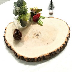 Natural Round Poplar 14-18″ wide Thick Wood Slices Wedding Party Centerpieces