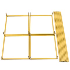 Set of 2 Gold Wedding Flower Stands Flower Display Rack For Wedding Party Decor