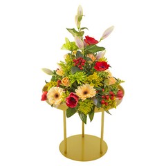 20cm/30cm Circular Flower Stands 10Pcs Wedding Flower Stand, Gold Flower Stand