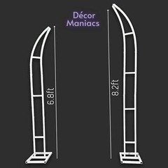 Wedding Arch Decoration Backdrop Stand 2-Piece