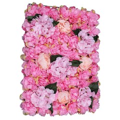 6Pcs Artificial Flower Wall Panels 60*40cm Floral Backdrop Wedding Party Decor