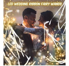 HONLYNE 100PCS Light up Wands for wedding, Wedding White Warm