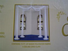 CELEBRATION CANOPY~Beistle 53025-W~Elite Collection~Wedding~Anniversary~32Ft~NEW