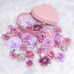 Faux Flower Small Artificial Flower Wedding Party DIY Home Decoration 27 Purple