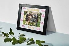Bachelorette Gift for The Bride Picture Frame Kiss The Miss Goodbye 5×7 Size
